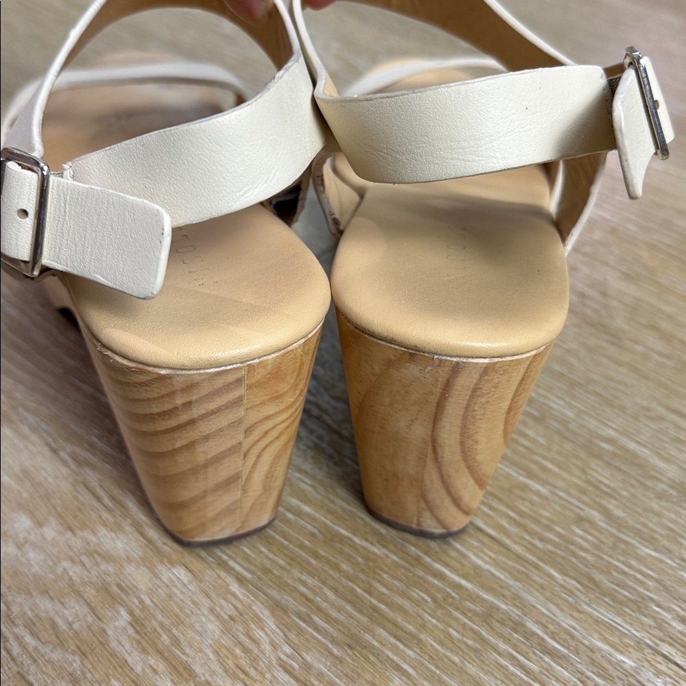 Nisolo All-Day Open Toe Clog Heel Sandal in Bone Size 9 - Picture 8 of 13